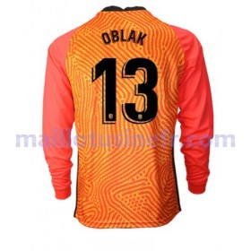 Maillot de Foot Atlético Madrid Jan Oblak 13 Gardien 2020-21 Manches Longues V003